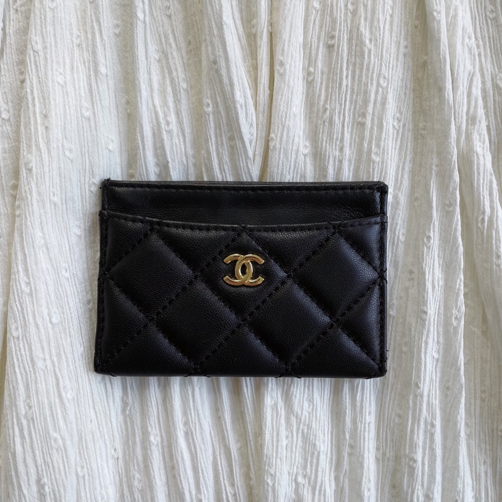 Chanel Quilted Card Holder
